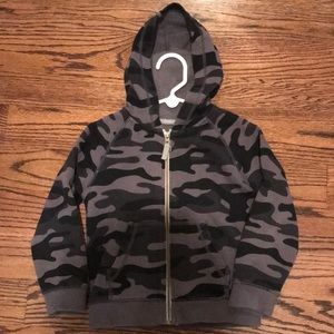 EUC boys camo hoodie